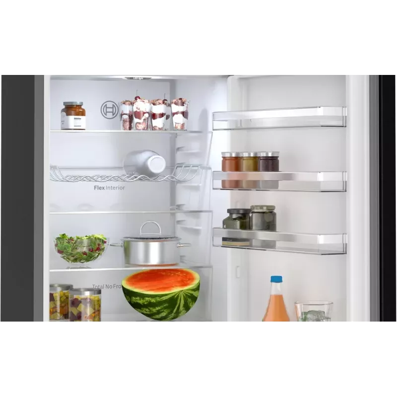 Combinado de frigorífico e congelador Bosch KGN39VXAU Independente 363 l preto