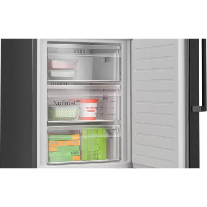 Combinado de frigorífico e congelador Bosch KGN39VXAU Independente 363 l preto