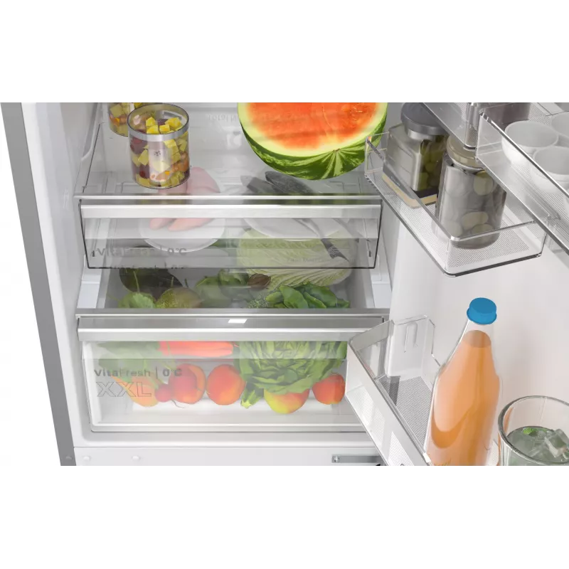 Bosch Serie 6 KGN39AIAU frigorífico combinado, de instalação livre, 363 l (260 l + 103 l), 203 cm, classe energética A, aço inoxidável escovado