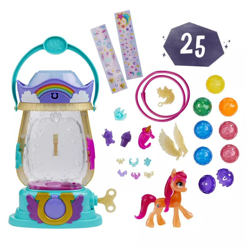 My Little Pony : Uma Nova Geração – Lanterna Sparkle Reveal Sunny Starscout – Brinquedo luminoso com 25 peças, surpresas