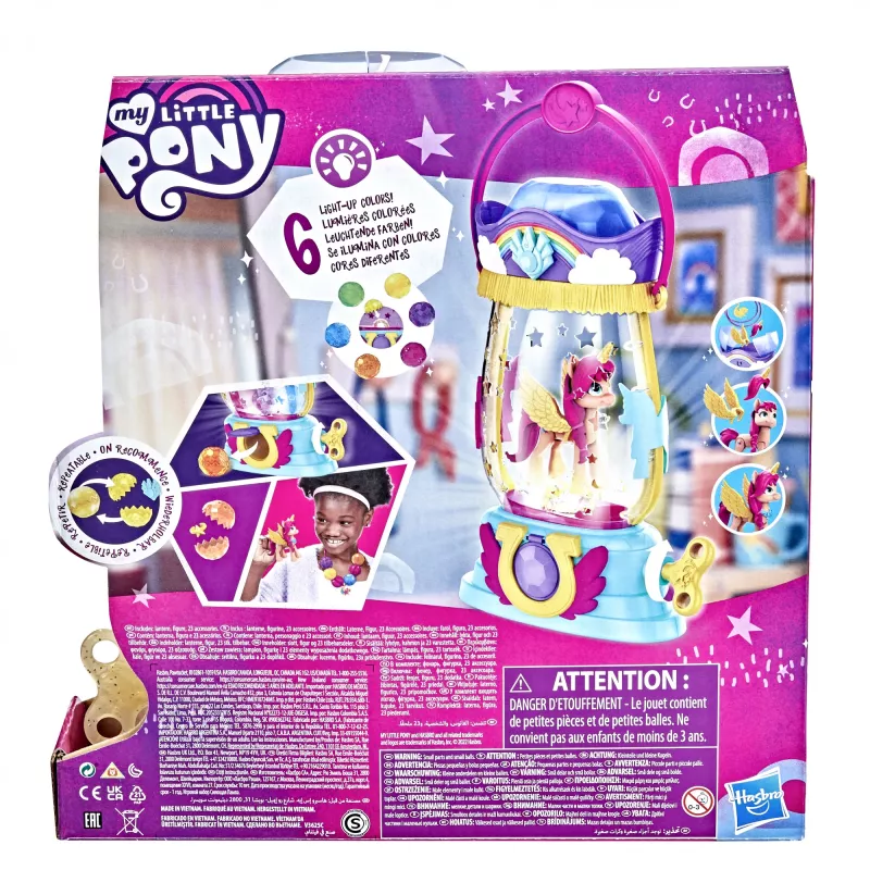 My Little Pony : Uma Nova Geração – Lanterna Sparkle Reveal Sunny Starscout – Brinquedo luminoso com 25 peças, surpresas