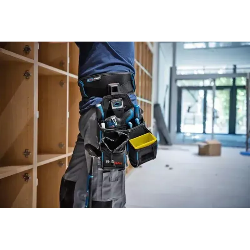 Bosch GWT 4 Professional 1600A0265T bolsa para ferramentas, poliéster 1000D, capacidade de carga de 5 kg, preta/azul