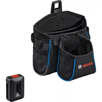 Bosch GWT 2 Professional 1600A0265S bolsa para ferramentas, poliéster 1000D, capacidade de carga de 5 kg, preta/azul