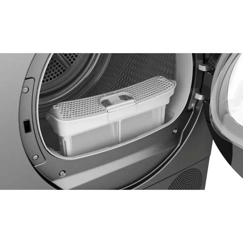 Máquina de secar roupa com bomba de calor Bosch Serie 6 WQG243DR10 Independente Carga frontal 9 kg cinzento