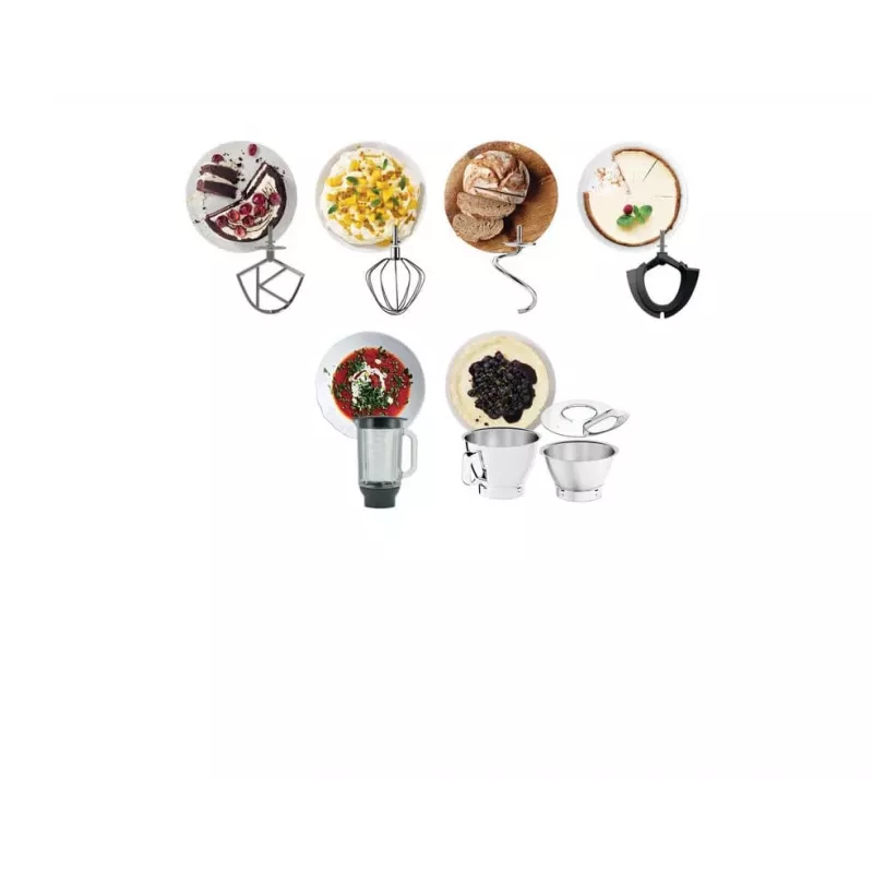 Robot de cozinha Kenwood KVC85.124SI 1200 W 5 L prateado balança integrada