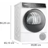 Máquina de secar roupa com bomba de calor Bosch Serie 8 WQB246D41 Independente Carga frontal 9 kg branco