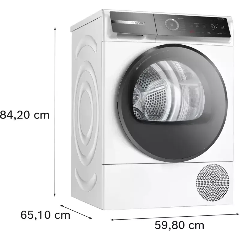 Máquina de secar roupa com bomba de calor Bosch Serie 8 WQB246D41 Independente Carga frontal 9 kg branco