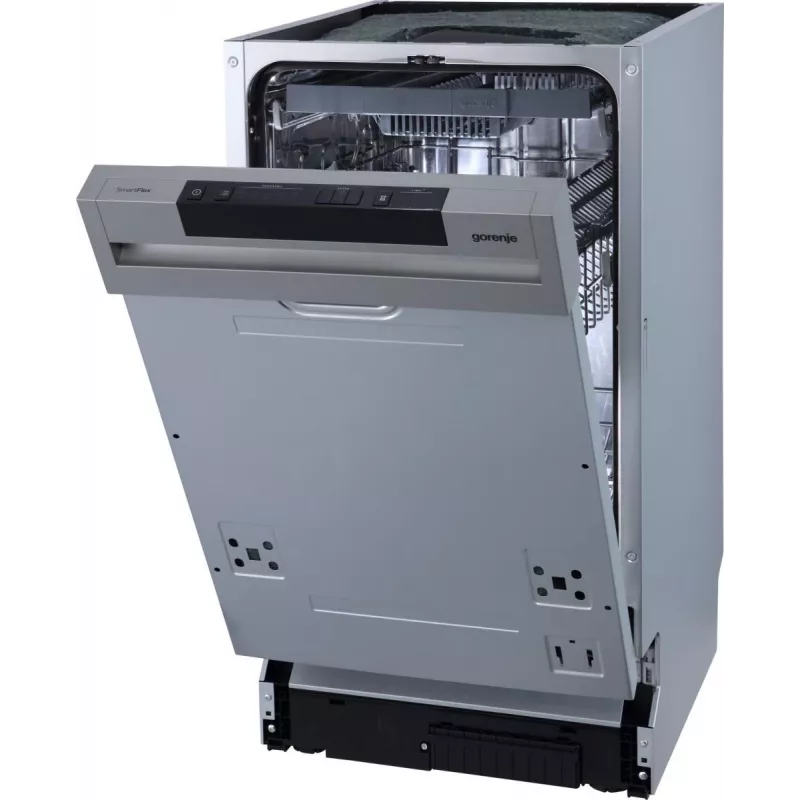 Máquina de lavar loiça semi-integrada Gorenje GI 561 D 10 S EB — 11 conjuntos de louça, Slimline 45 cm, 45 dB, 9 L/ciclo