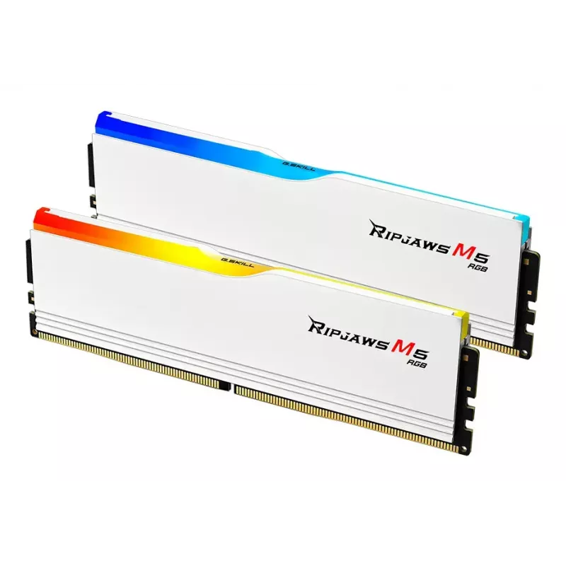 G.SKILL Ripjaws M5 RGB DDR5 64GB (2x32GB) 6800 MT/s CL34 branco Dual Kit