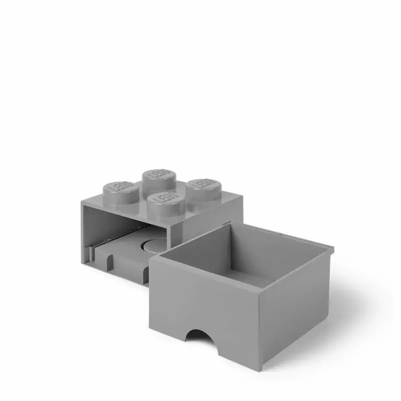 Unidade de gaveta room copenhagen LEGO Brick Drawer 4, cinzento, gaveta de arrumação modular