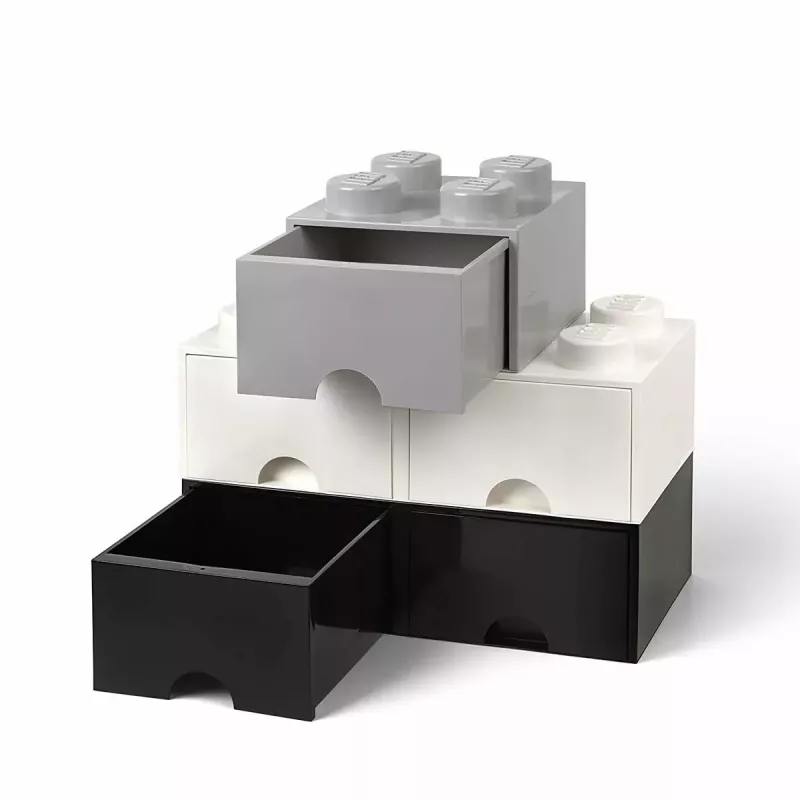Unidade de gaveta room copenhagen LEGO Brick Drawer 4, cinzento, gaveta de arrumação modular