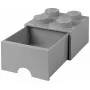 Unidade de gaveta room copenhagen LEGO Brick Drawer 4, cinzento, gaveta de arrumação modular