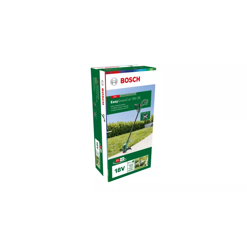 Bosch EasyGrassCut 18V-26 26 cm bateria preto, verde