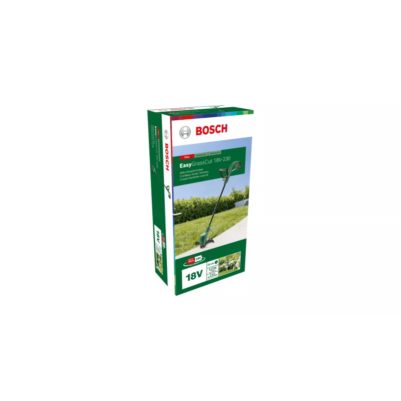 Bosch EasyGrassCut 18V-230 aparador de relva a bateria, 2 Ah, 23 cm