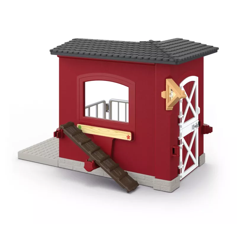 schleich FARM WORLD Estábulo de cabras, quinta, quinta, animais da quinta/brinquedo de quinta, 3 anos, multicolor