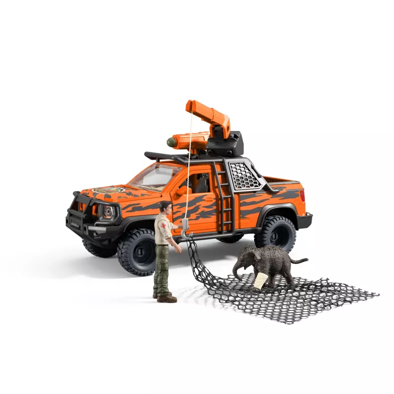 Conjunto de brincar Schleich Aventura todo-o-terreno na selva — tema selva, figuras de plástico, idades 3–8
