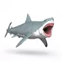 schleich Dinossauro Megalodon, 4 anos, Conquistar a Terra, dinossauros e vulcão, multicolor