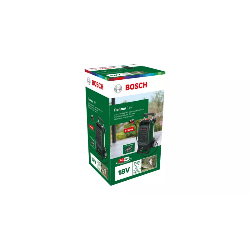Lavadora de alta pressão Bosch Fontus 18V vertical bateria