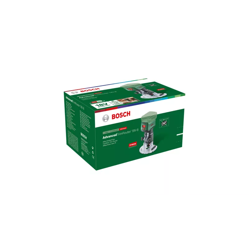 Bosch AdvancedTrimRouter 18V-8 fresadora de rebordos a bateria, sem bateria e carregador