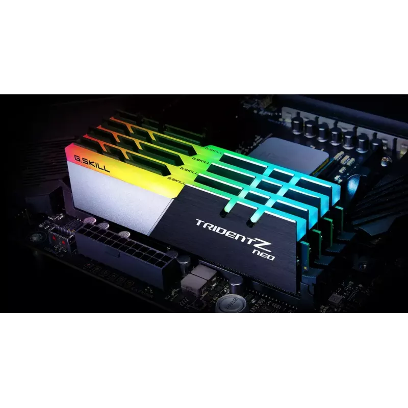 DIMM 16 GB DDR4-3200 (2x 8 GB) Dual-Kit, memória RAM preto/branco, F4-3200C16D-16GTZN, Trident Z Neo, INTEL XMP