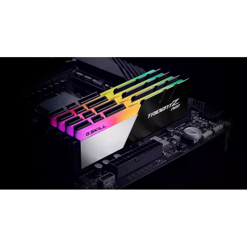 DIMM 16 GB DDR4-3200 (2x 8 GB) Dual-Kit, memória RAM preto/branco, F4-3200C16D-16GTZN, Trident Z Neo, INTEL XMP