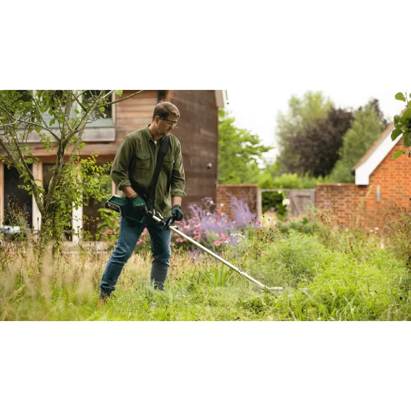 Bosch AdvancedGrassCut 36V-33 06008C1K00 aparador de relva a bateria, 36 V, 33 cm, com bateria de iões de lítio de 2,0 Ah, verde/preto