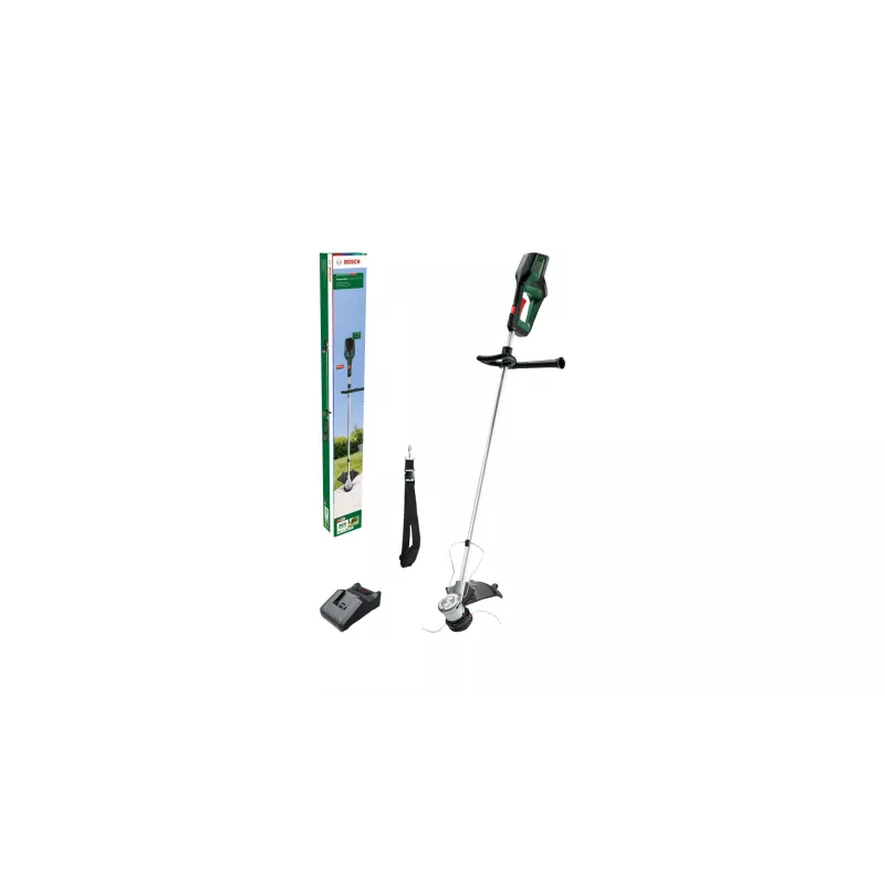 Bosch AdvancedGrassCut 36V-33 06008C1K00 aparador de relva a bateria, 36 V, 33 cm, com bateria de iões de lítio de 2,0 Ah, verde/preto