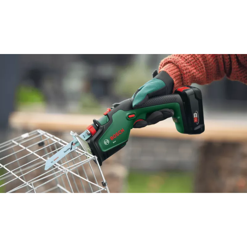 Serra de poda a bateria Bosch Keo 18V, 2,0 Ah, verde/preto