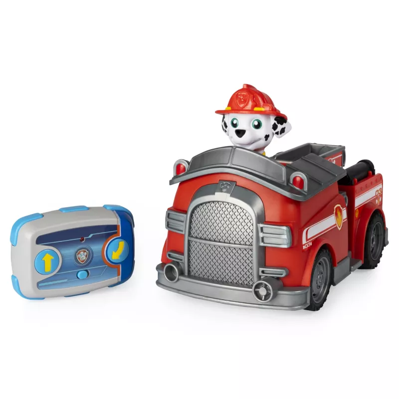 PAW Patrol, Marshall carro de bombeiros telecomandado com direção de 2 vias, para crianças a partir dos 3 anos