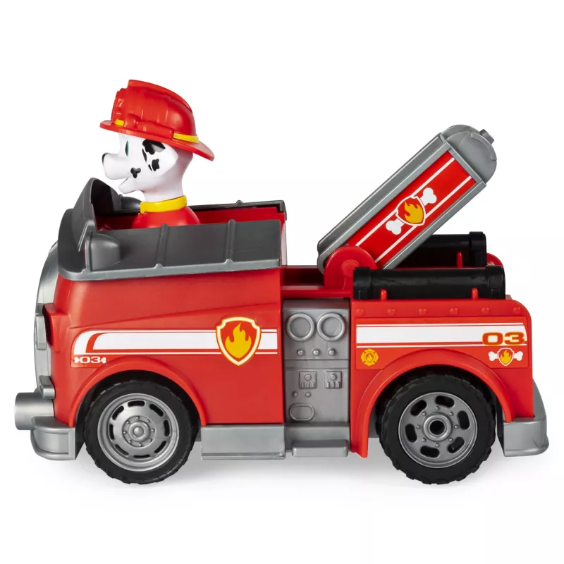 PAW Patrol, Marshall carro de bombeiros telecomandado com direção de 2 vias, para crianças a partir dos 3 anos