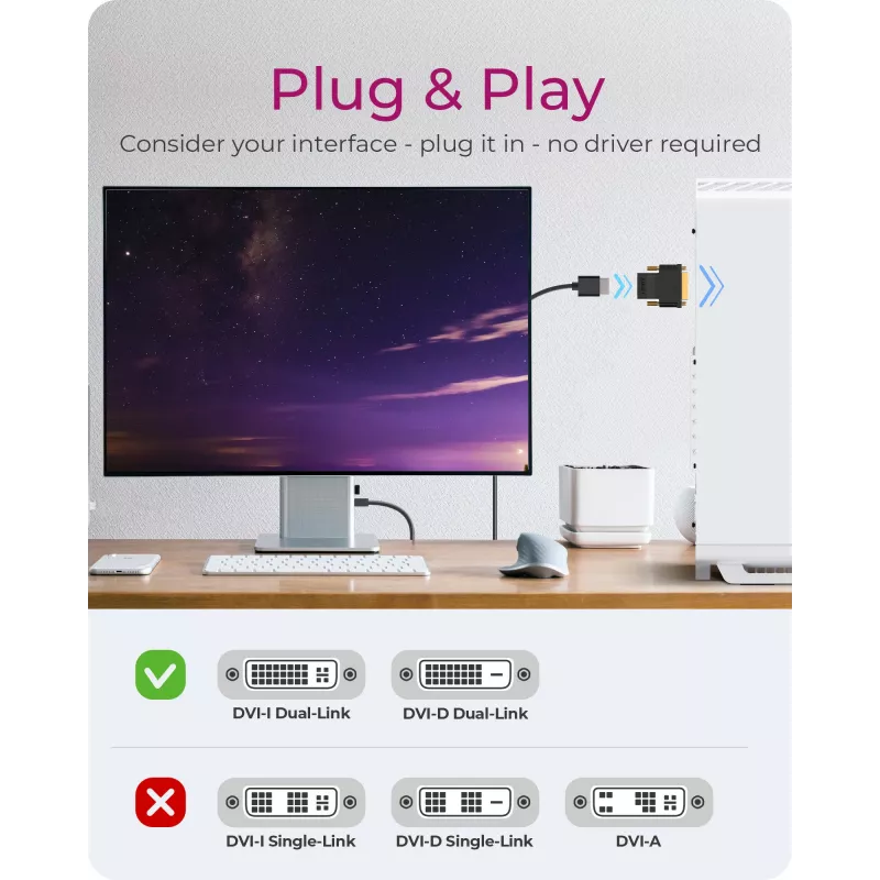 ICY BOX IB-AC552 DVI-D HDMI Type-A (standard)