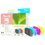 Peach PI300-370 Cartucho de tinta 4 unidades alta capacidade (XL) preto, ciano, magenta, amarelo