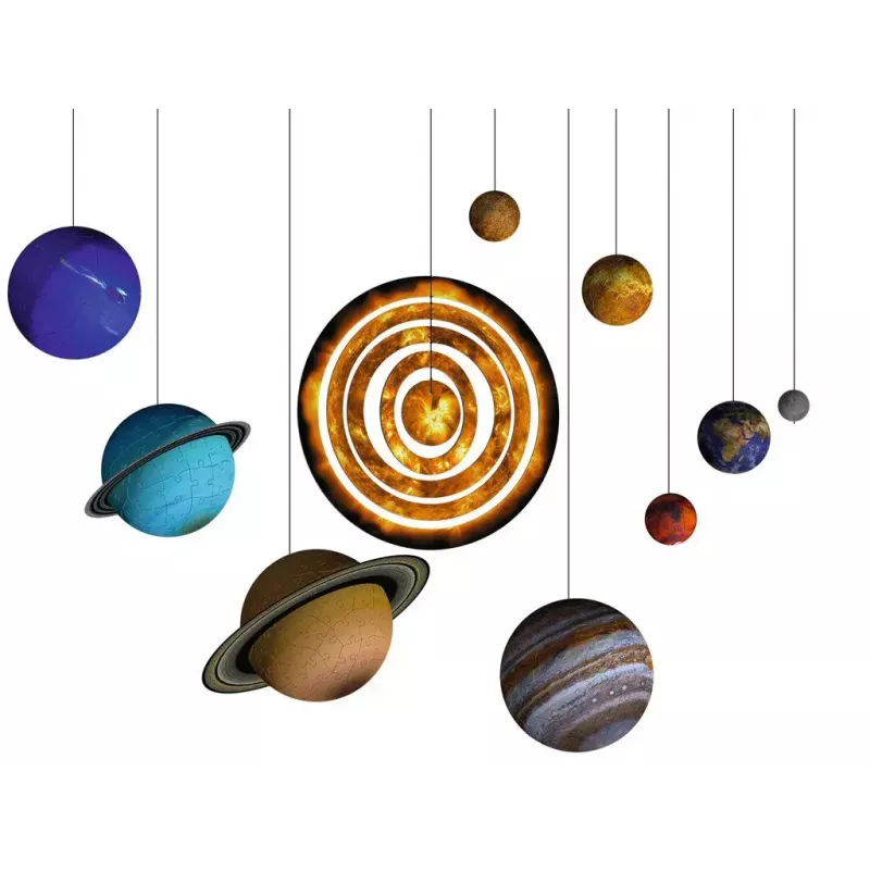 Puzzle 3D Ravensburger sistema planetário
