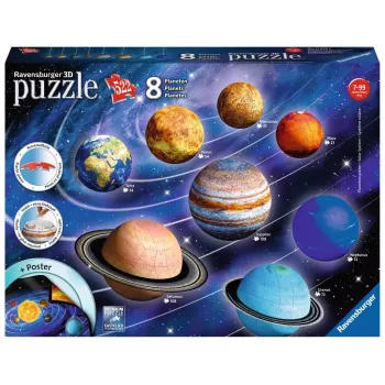 Puzzle 3D Ravensburger sistema planetário