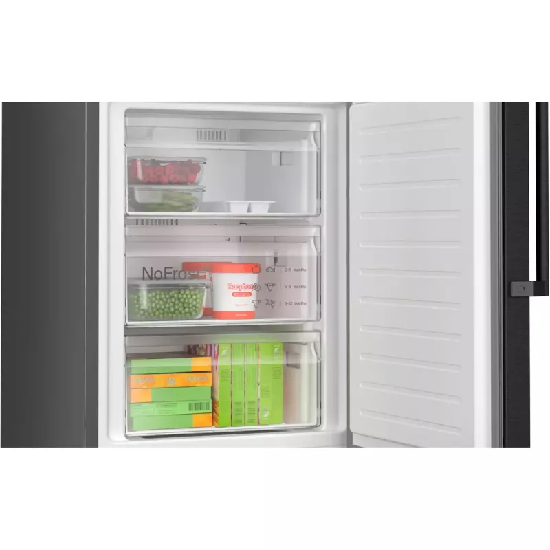 Bosch Serie 4 KGN39VXCT frigorífico combinado, 363 l (260 l + 103 l), classe energética C, aço inoxidável escuro