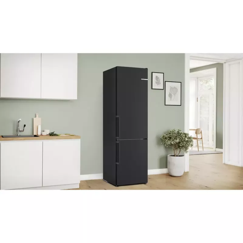 Bosch Serie 4 KGN39VXCT frigorífico combinado, 363 l (260 l + 103 l), classe energética C, aço inoxidável escuro
