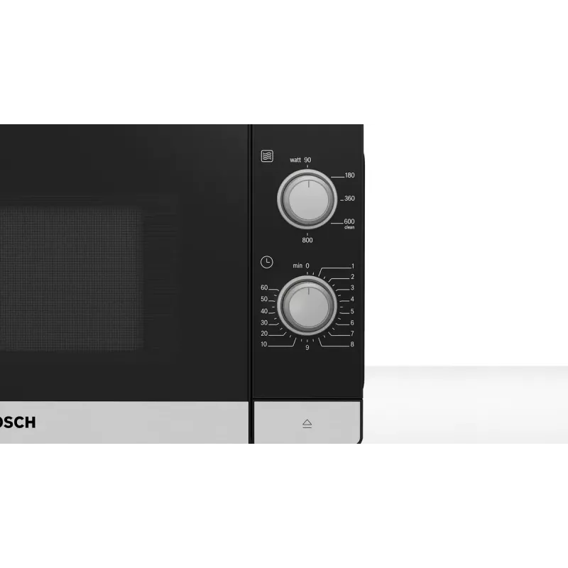 Micro-ondas Bosch Serie 2 FFL020MS2 preto, aço inoxidável micro-ondas solo de bancada 20 l 800 W