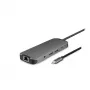 Chieftec DSC-901 estação de ancoragem USB-C, USB 3.2 Gen 1, HDMI, Gigabit LAN, 2x USB-A, 2x USB-C, titânio