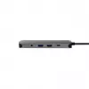 Chieftec DSC-901 estação de ancoragem USB-C, USB 3.2 Gen 1, HDMI, Gigabit LAN, 2x USB-A, 2x USB-C, titânio