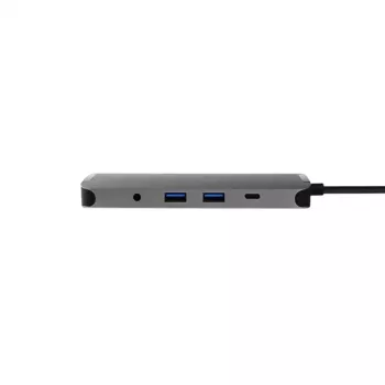 Chieftec DSC-901 estação de ancoragem USB-C, USB 3.2 Gen 1, HDMI, Gigabit LAN, 2x USB-A, 2x USB-C, titânio
