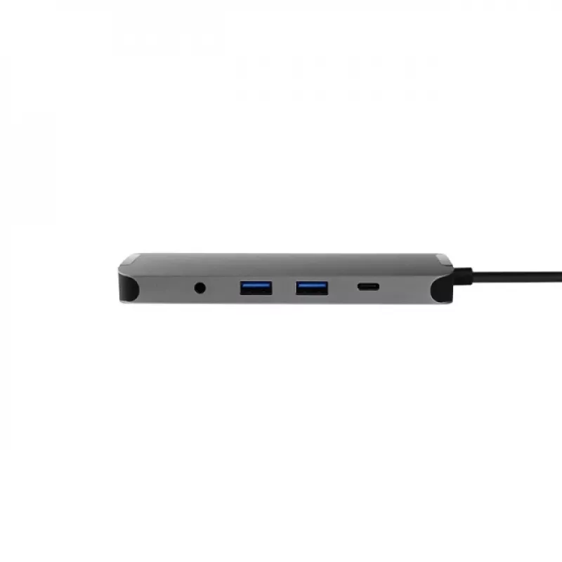Chieftec DSC-901 estação de ancoragem USB-C, USB 3.2 Gen 1, HDMI, Gigabit LAN, 2x USB-A, 2x USB-C, titânio