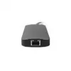 Chieftec DSC-901 estação de ancoragem USB-C, USB 3.2 Gen 1, HDMI, Gigabit LAN, 2x USB-A, 2x USB-C, titânio