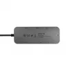 Chieftec DSC-901 estação de ancoragem USB-C, USB 3.2 Gen 1, HDMI, Gigabit LAN, 2x USB-A, 2x USB-C, titânio