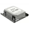 Moldura de montagem DeLOCK 18210 de 3,5 polegadas para 2 x 2,5 polegadas HDD/SSD, preta