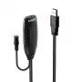 Lindy 43156 cabo de extensão ativo USB 3.0, USB-A macho para USB-A fêmea, 10 m, USB 3.2 Gen 1, 5 Gbit/s, preto