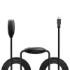 Lindy 43156 cabo de extensão ativo USB 3.0, USB-A macho para USB-A fêmea, 10 m, USB 3.2 Gen 1, 5 Gbit/s, preto