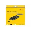 Docking station DeLOCK USB Type-C 3.2 4K HDMI DP 1080p VGA USB Hub PD 3.0