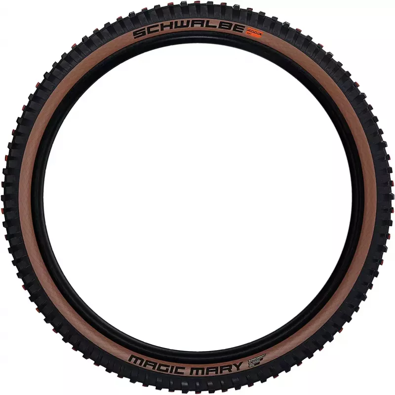 Pneu de bicicleta Schwalbe Magic Mary Super Gravity — preto/bronze