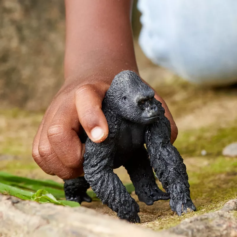 schleich WILD LIFE Gorila, macho, 3 ano(s), selva, animais selvagens / brinquedo de aventura, multicolor, plástico