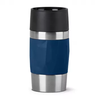 EMSA Caneca de viagem Compact 300 ml azul, aço inoxidável